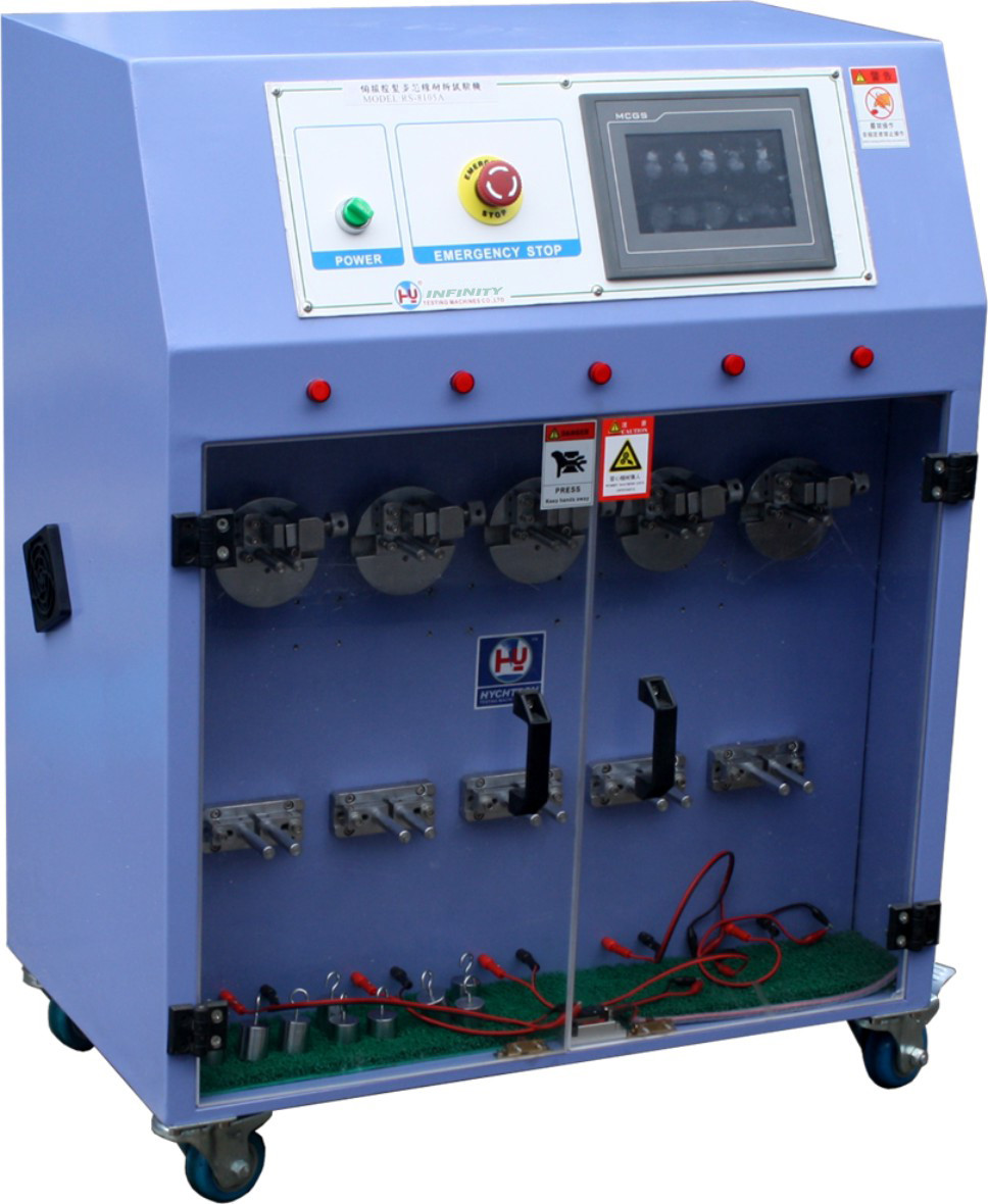 5 Stations Guided Bending Test Machine High Precision With 7" Touch Panel