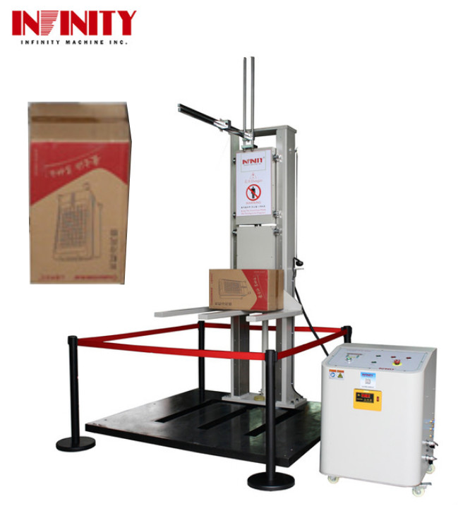 Large Package Carton Zero Drop Testing Machine For Packing Box Carton Drop Weight Testing 25°± 3° 55~85% RH