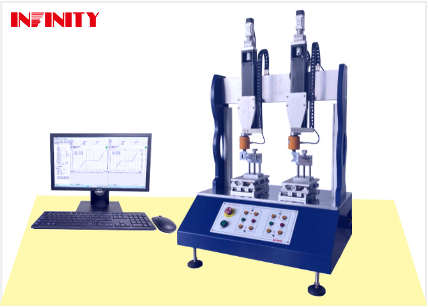 Accurate Dual-station Sway Force Testing Machine with 0.001mm Displacement Decomposition Degree