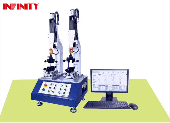 Connector Insertion And Extraction Force Testing Machine With 2 Slots Dual Station Plug And Pull Force Testing
