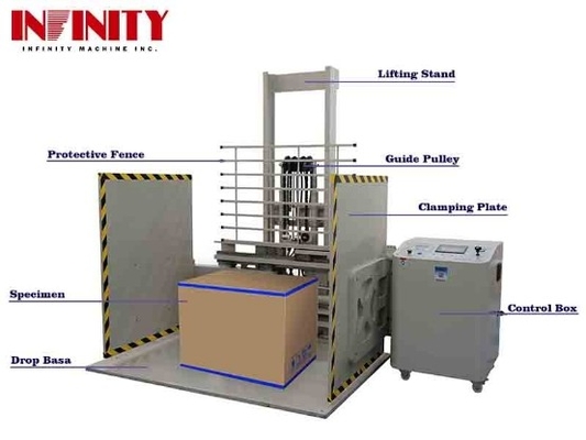 400-3000 Pounds Packaging Clamping Pressure Compression Load Testing Machine with Hydraulic Drive