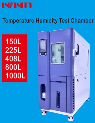 Programmable Constant Temperature Humidity Test Chamber Stainless Steel Sample Rack 2 Layers