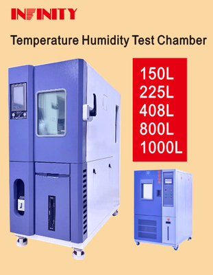 Air-cooled Programmable Constant Temperature Humidity Test Chamber Temperature Uniformity of ≦2.0C