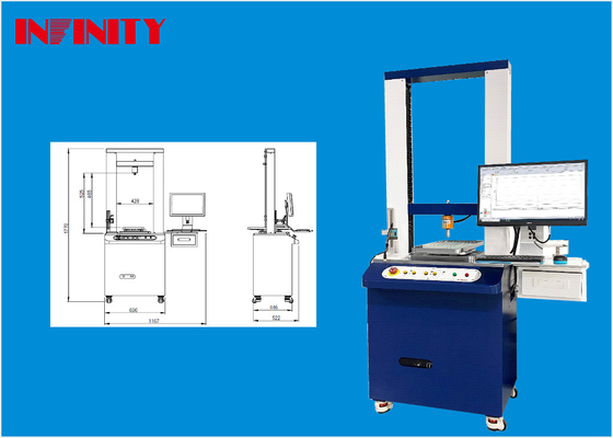 500Kg Force Value Sensor Capacity Mechanical Universal Testing Machine 1167x700x1770mm