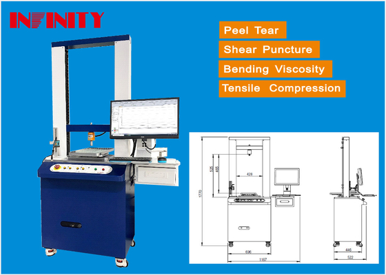 420mm Effective Width Universal Testing Machine for Speed and Force Value Measurement