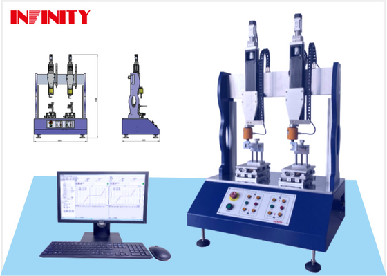 1258*800*560mm Dual-station Sway Force Testing Machine for Professional Swing Force Test