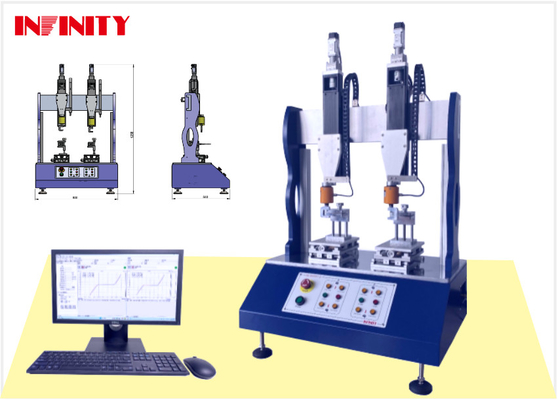 Accurate Dual-station Sway Force Testing Machine with 0.001mm Displacement Decomposition Degree