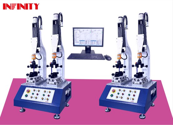 Connector Insertion And Extraction Force Testing Machine With 2 Slots Dual Station Plug And Pull Force Testing