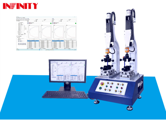 Dual Station Insertion Extraction Force Tester Speed Range 0.1-1200mm/Min