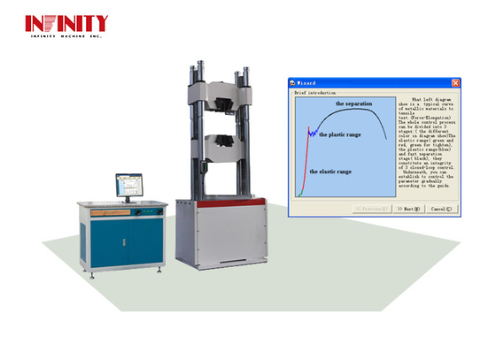 200kn Computer Screen Display Hydraulic UTM with and Max Moving Speed of 60mm/min