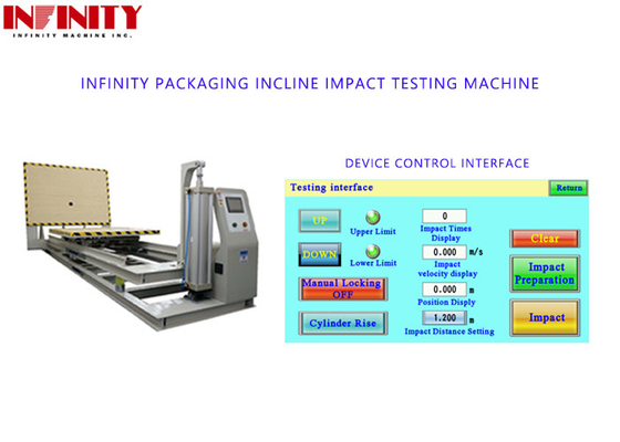 4000mm Sliding Length Package Test Machine for AC220V 50HZ Device Power Supply