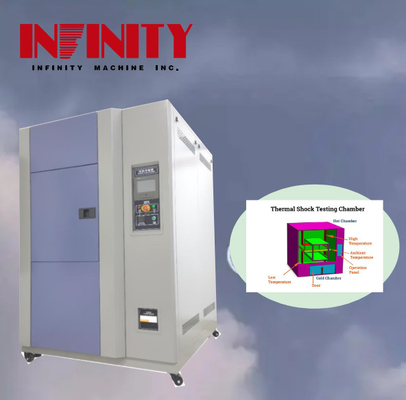 Multi-layer Insulating Electric Thermal Coated Glass Programmable High-Low Temperature Shock Test Chamber