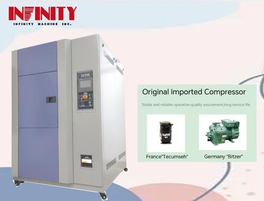 Temperature Uniformity ≦2.0C Programmable Hot Cold Shock Test Chamber with Observation Window