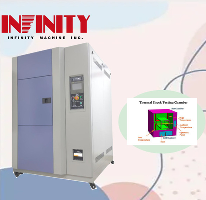 Temperature Uniformity ≦2.0C Programmable Hot Cold Shock Test Chamber with Observation Window