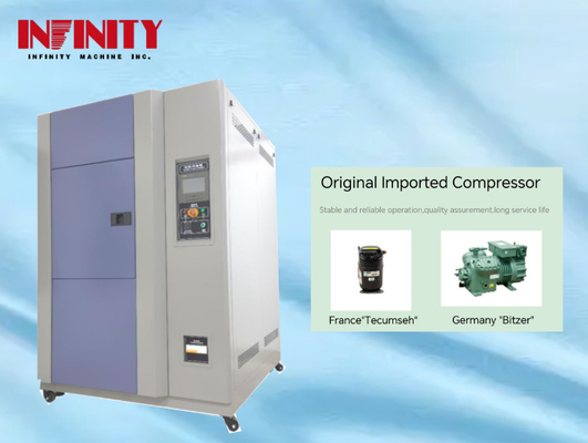 Materials and Temperature Recovery Time Within 5 Mint Advanced Programmable Hot Cold Shock Test Chamber