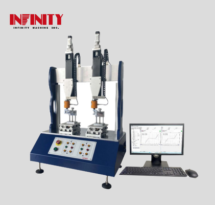 Dual-station Swing Force Testing Machine With ±0.3% Force Value Accuracy And 0.1-1200mm/min Test Speed