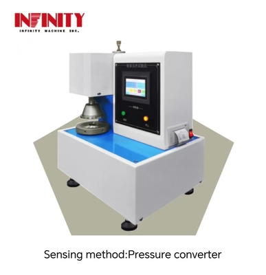 Switchable Units Material Fully Automatic Burst Strength Testing Machine With Color Touch Screen Control