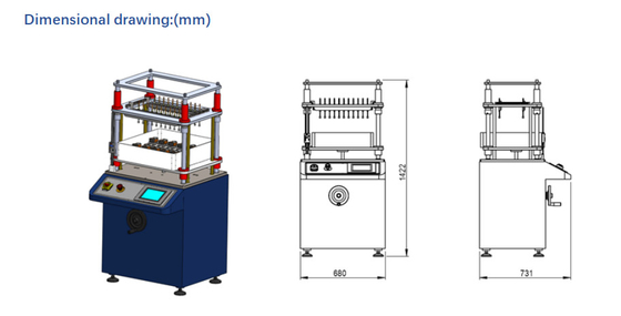 Customizable Rising Stay Time High-speed Button Testing Machine For Pressure Rod B 1500gf 10 Sets