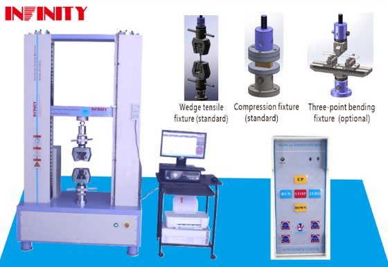 Shearing Features Texile Universal Tensile Testing Machine With 1500 Kg Main Unit Weight 380V