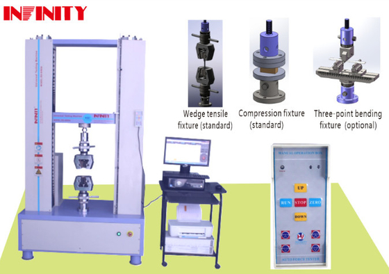 High Precision Servo Controlled Universal Tensile Testing Machine Load Accuracy ±0.25% Unit Switchable To N