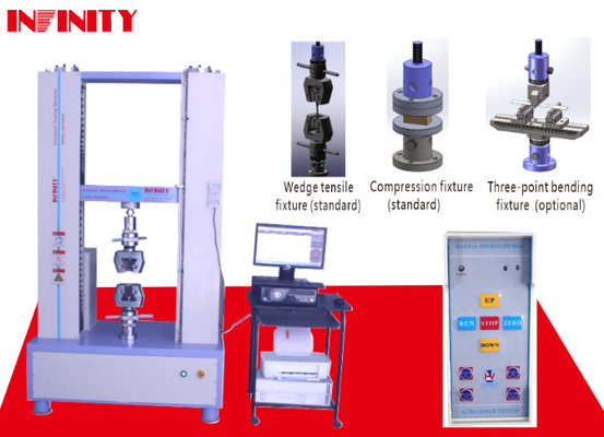 High Accuracy Universal Tensile Testing Machine Ball Screw Transmission Rod Adhesive Tape Servo Controlled