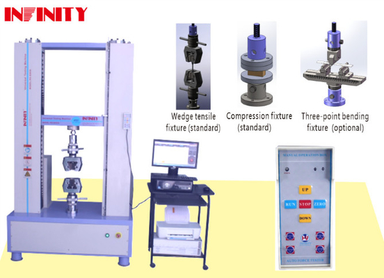 50 HZ Power Supply Servo Controlled Tensile Testing Machine High Precision Hand Point Collection