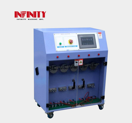 Five Stations Wire Pull Testing Machine With 160mm Spinning Disc Diameter And 999 Times Test Number Range