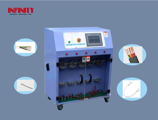 Durable Use Five Stations Wire Testing Machine for Signal Line Swing Folding Test