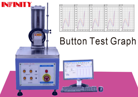 Servo Control Keyboard Button Tester For Keystoke / Switch Button Force Testing