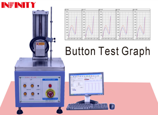 100mm Spring Key Force Test Servo Control Keystoke / Switch Button Force Test Machine
