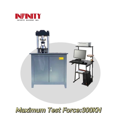 Real Time Test Curve Display Stroke Protection Micro Electro hydraulic Servo Compression With Sample Information Input