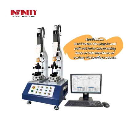 Dual Station Insertion Extraction Force Testing Machine For Phone USB Interface
