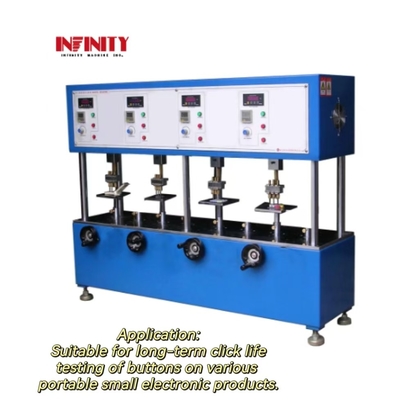 High Precision Keyboard Key Testing Four Stations Mechanical Button Testing Machine