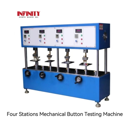 Four Stations Mechanical Button Testing Machine For Mobile Phone Button Life Test