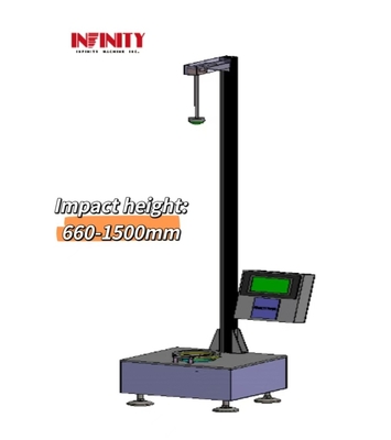 7 Inch HMI LCD Touch Screen Falling Dart Impact Testing Machine For Plastic Film
