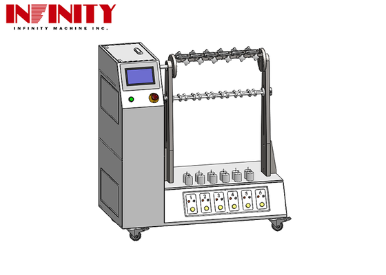 Flexible Cable Flexing Test Machine with Adjustable Bending Angle 1~180° IEC 60884-1 Standard and 6 Sets Jig