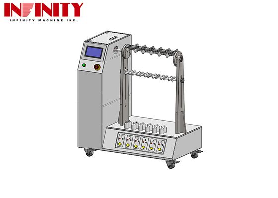 IEC 60884-1:2022 Compliant Flexible Cable Bending Test Apparatus with Adjustable Angle and 6 Jigs
