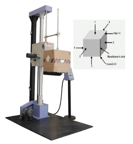 JB/T7407-94 Packaging Carton Box Drop Testing Machine For Free Fall Packaging Testing