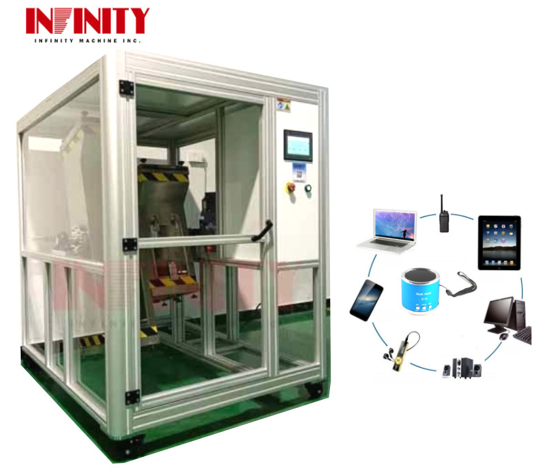 Economic Smartphone Rolling Drop Test Machine With LCD PLC Controller AC220V 50Hz 3A