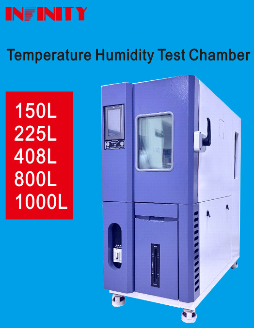 Programmable Constant Temperature Humidity Test Chamber Stainless Steel Sample Rack 2 Layers