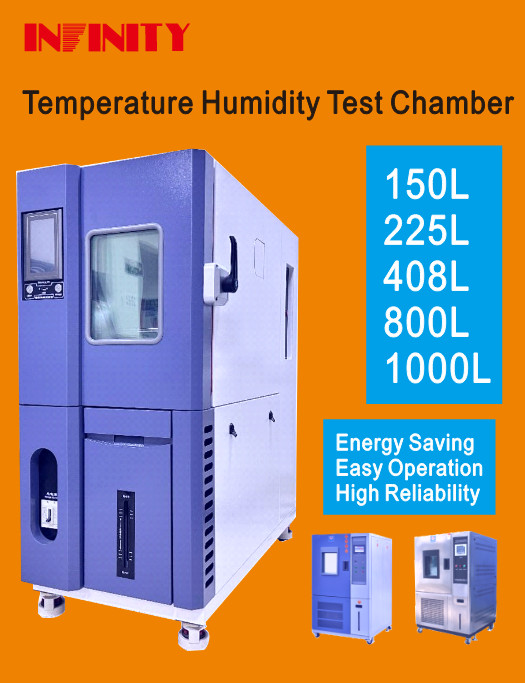 Air-cooled Condenser System Constant Temperature Humidity Test Chamber with and 1 LED Lighting Device