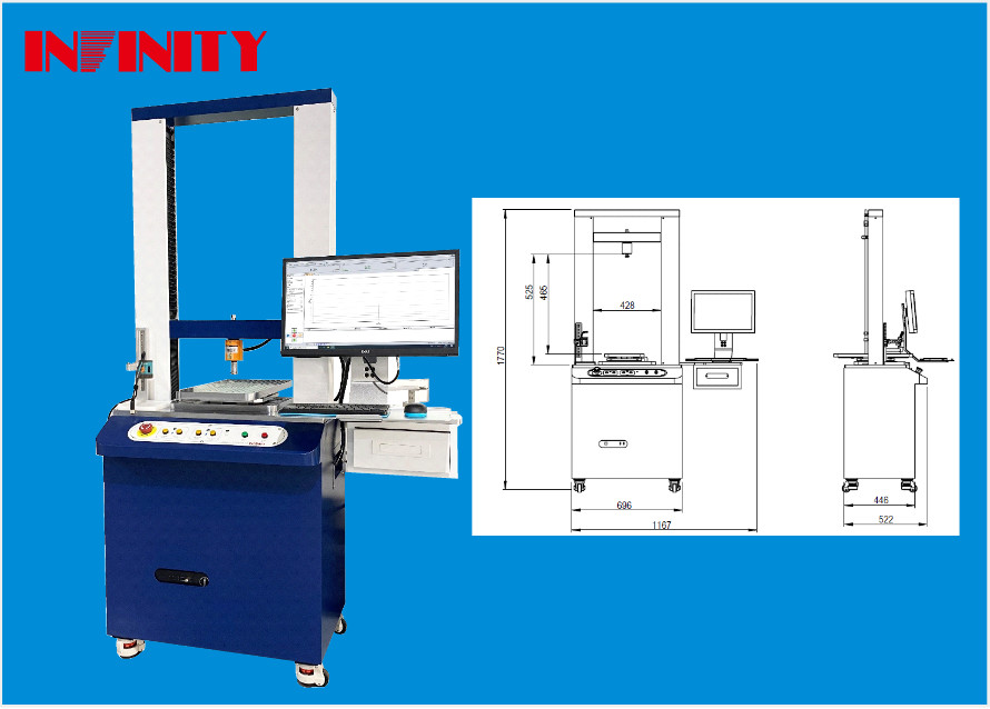 0.001mm Displacement Resolution Mechanical Universal Testing Machine for Precise Testing