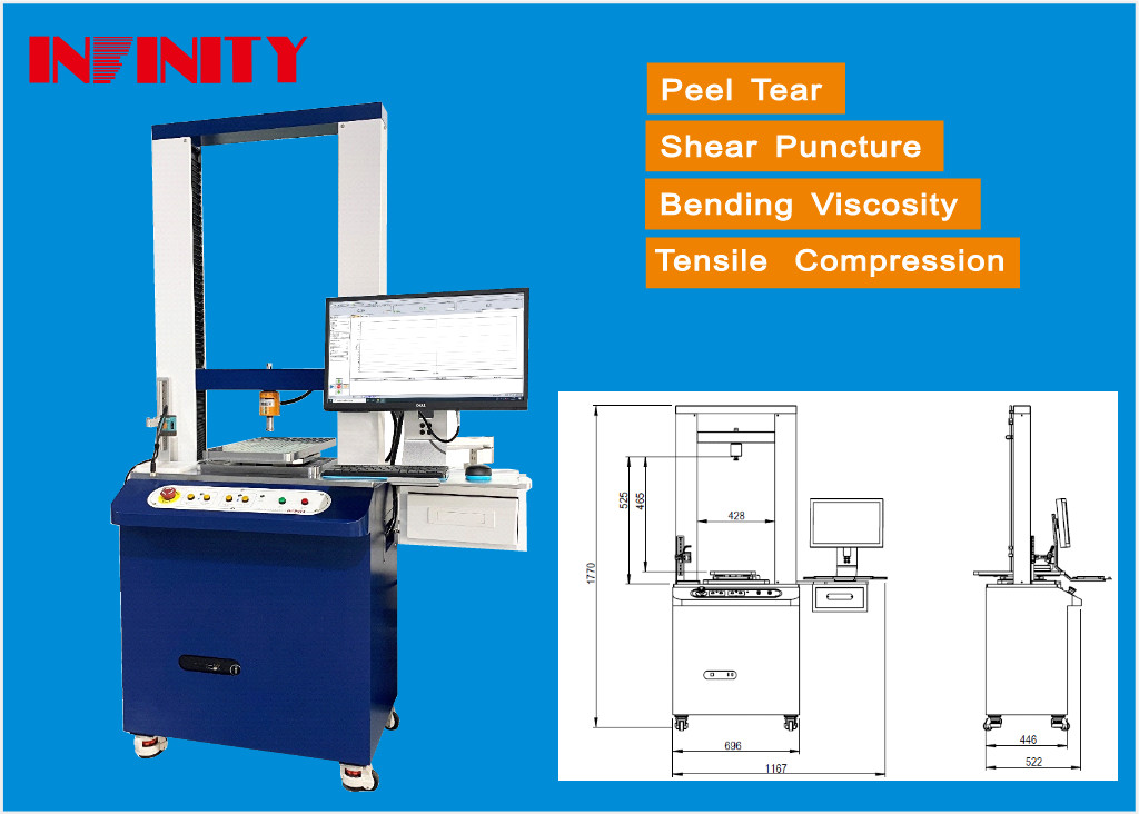 185kg Universal Testing Machine with Computer Input and Automatic Test Report Storage