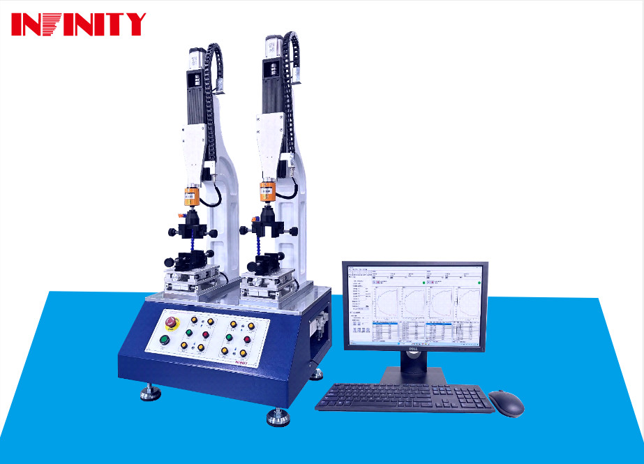 Dual Station Insertion Extraction Force Tester Speed Range 0.1-1200mm/Min