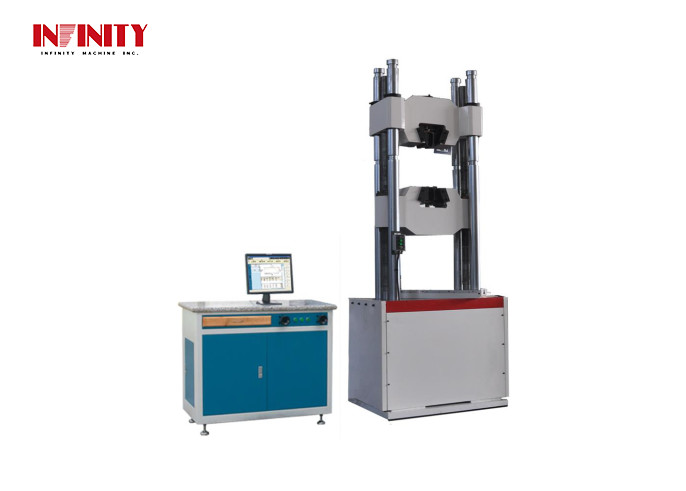 2000KN Hydraulic UTM φ15-φ70 Clamping Diameter with 450mm Support Roller Space