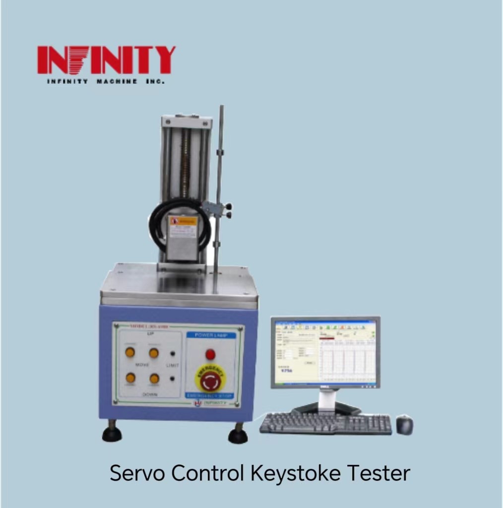 Precision Testing with Servo Control Keystroke Tester 0.01gf Min. Load Display