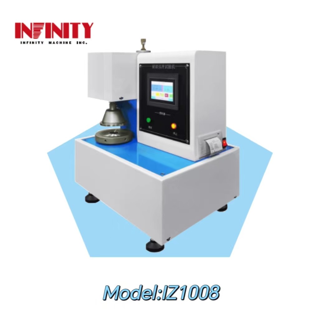 Switchable Units Material Fully Automatic Burst Strength Testing Machine With Color Touch Screen Control