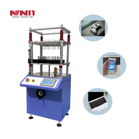 Continuous Intermittent Key Life Test High Speed Keyboard Button Testing Machine