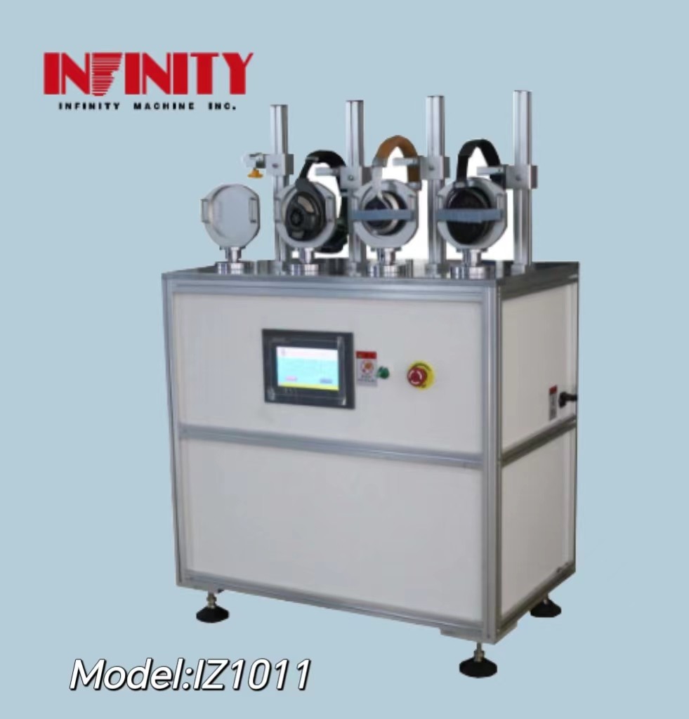 AC Servo Motor Drive Headphone Torsion Life Testing Machine For Precise Test Angle And Rotation Speed