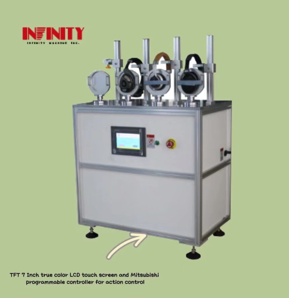AC Servo Motor Driven Headphone Torsion Life Testing Machine With 1-999999 Test Times